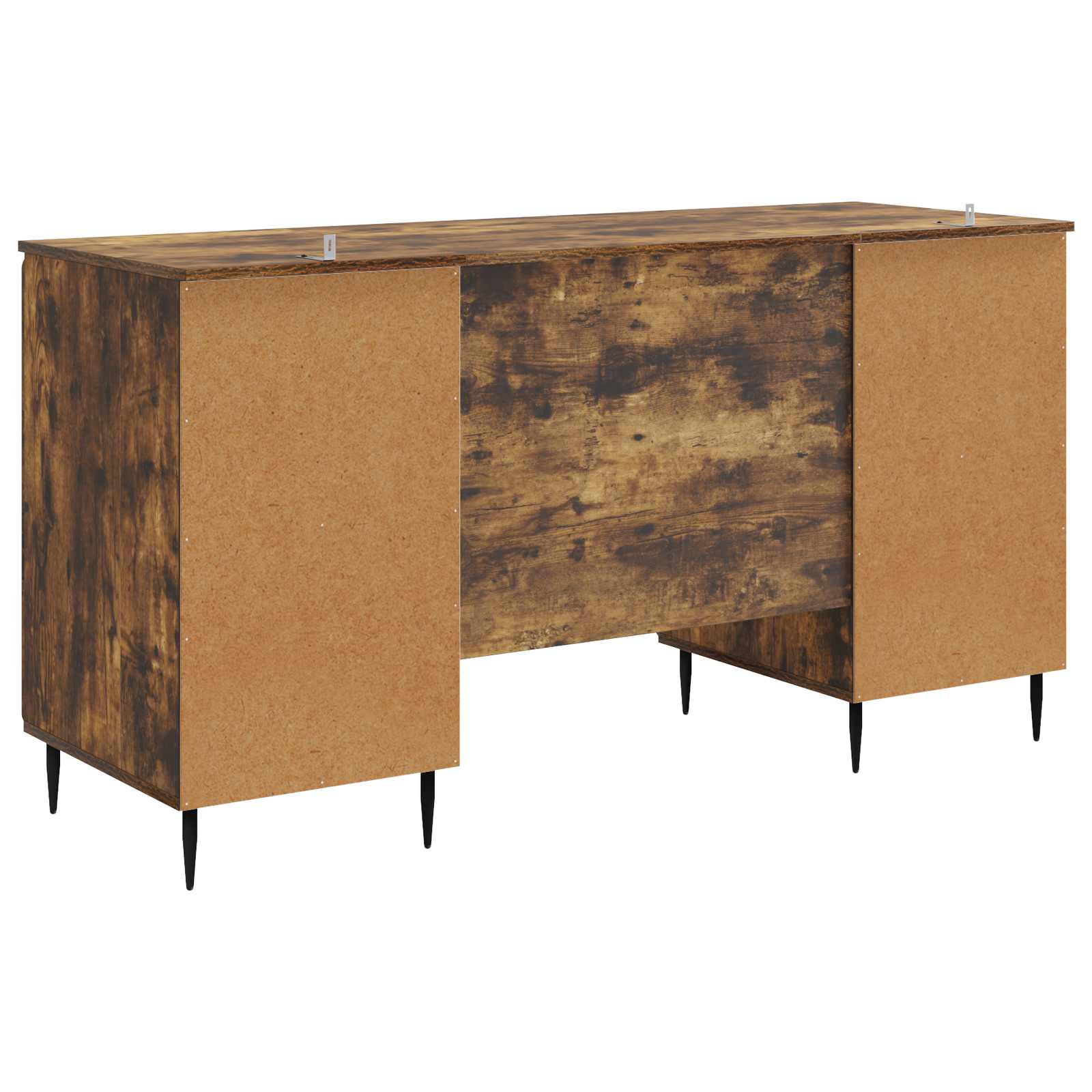 Schreibtisch mit Regal Schwarz 142,5 x 50 x 75 cm Holzwerkstoff