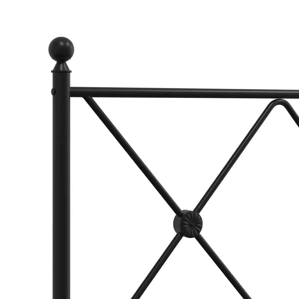 Ersatz-Kopfteil Metall Schwarz 75 cm
