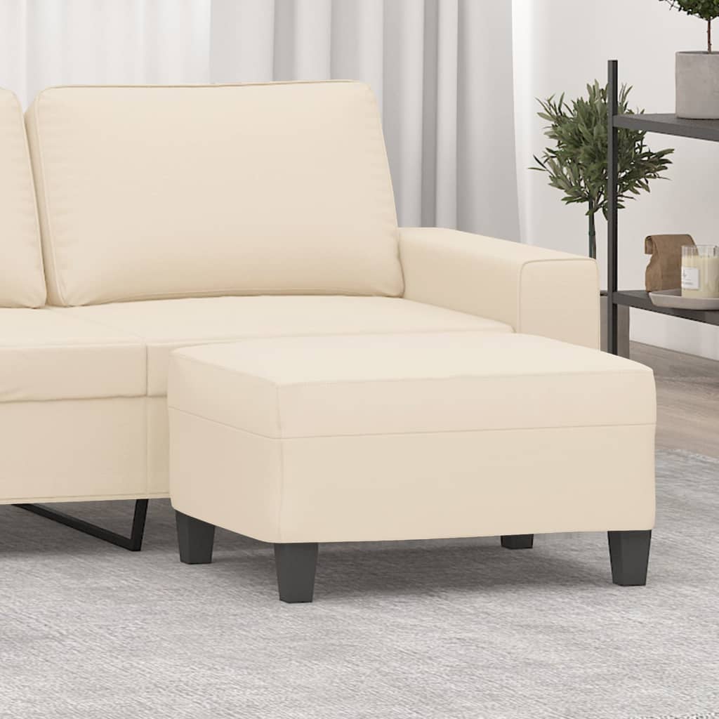 Fußhocker Taupe 60x50x41 cm Mikrofasergewebe