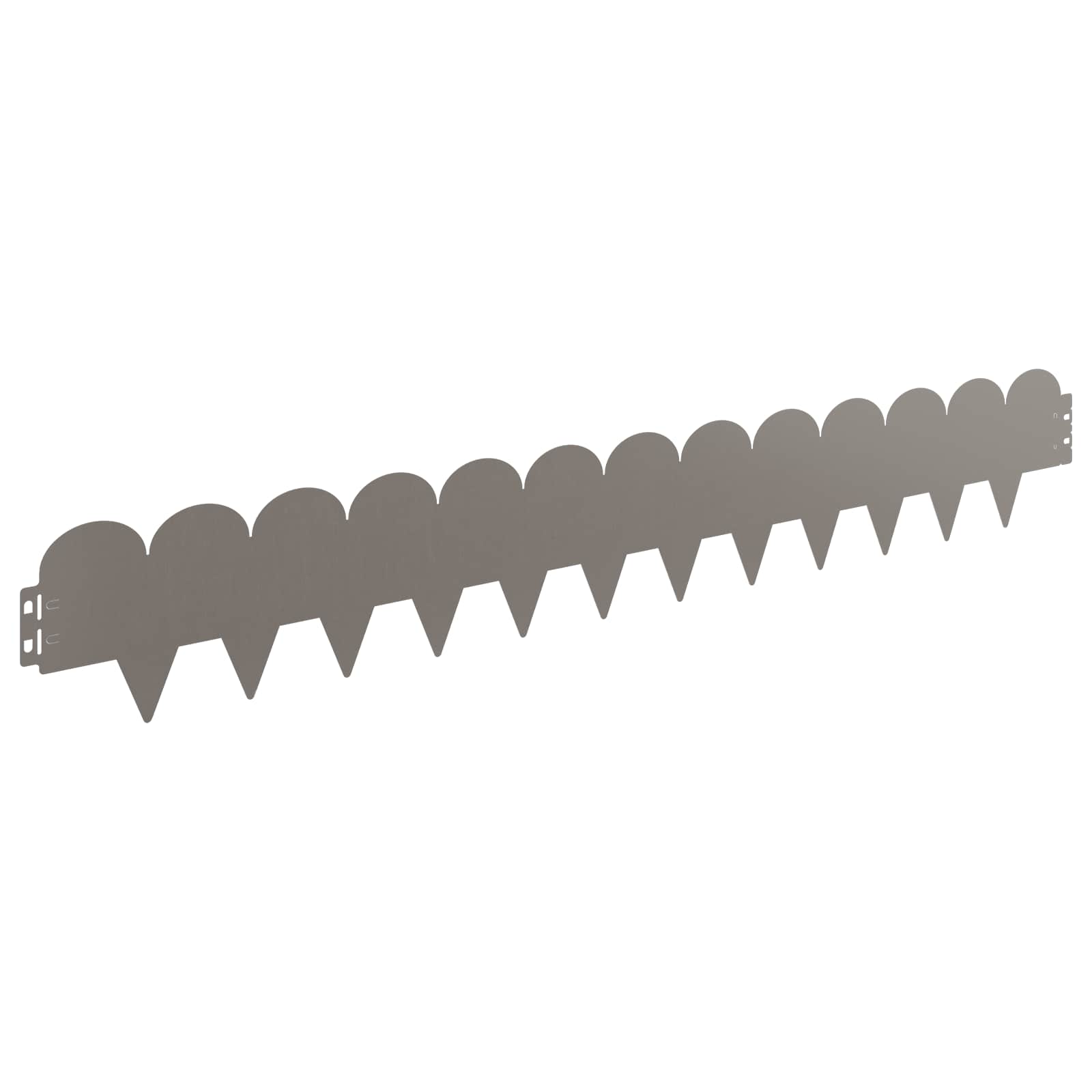 Raseneinfassung 10 pcs 103 x 15 cm Stahl Schwarz