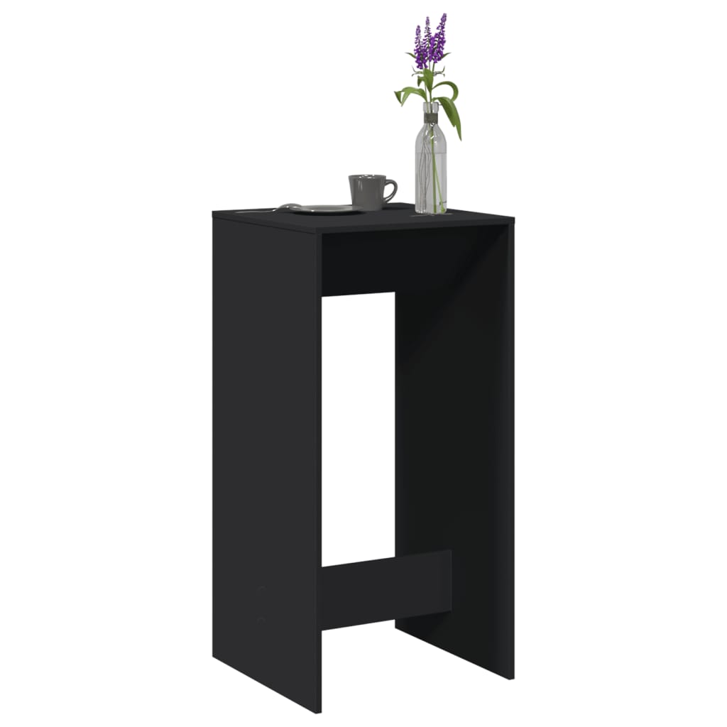 Bartisch Schwarz Eichen-Optik 102 x 50 x 103,5 cm Holzwerkstoff