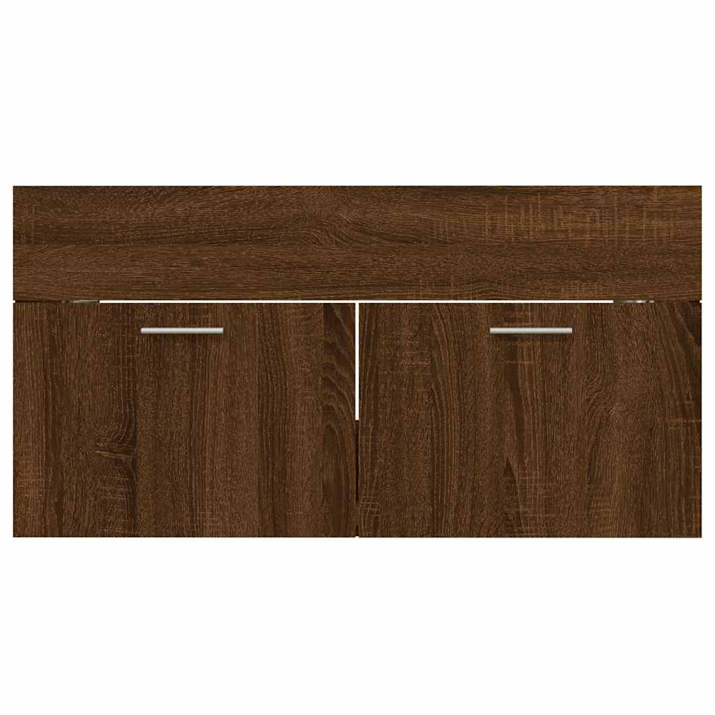 2-tlg. Badmöbel-Set Weiß Holzwerkstoff