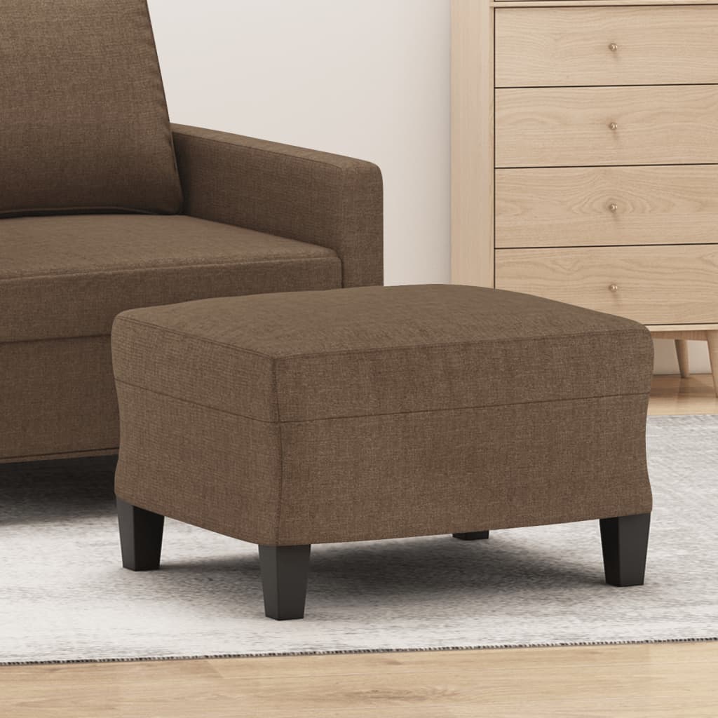 Fußhocker Hellgrau 60x50x41 cm Stoff