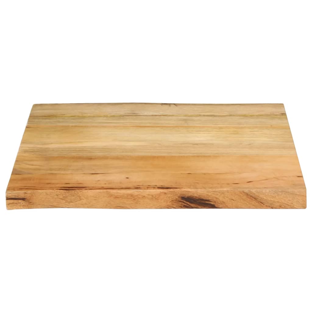 Tischplatte 40x40x2,5 cm Rechteckig Massivholz Akazie Baumkante