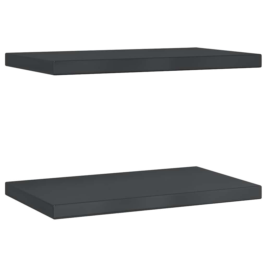 Wandregale 2 Stk. 100x40 cm Silbern Edelstahl
