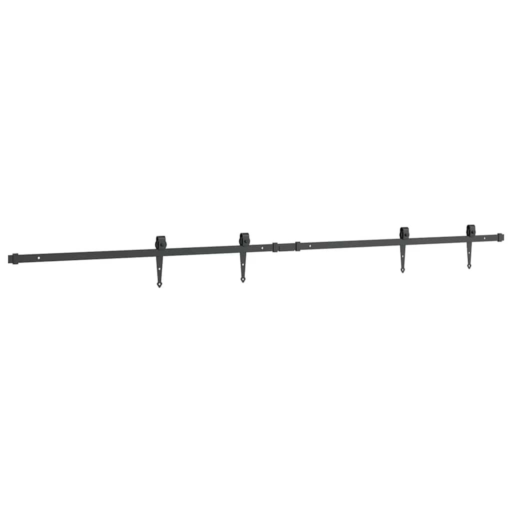 Mini Schiebetürbeschlag Set für Schranktüren 122 cm Carbonstahl