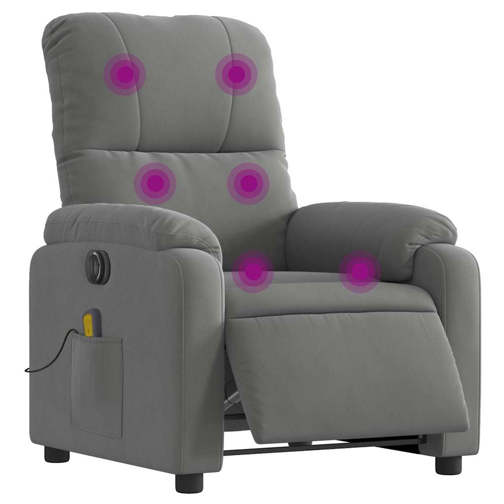 Relaxsessel Elektrisch Braun Mikrofasergewebe