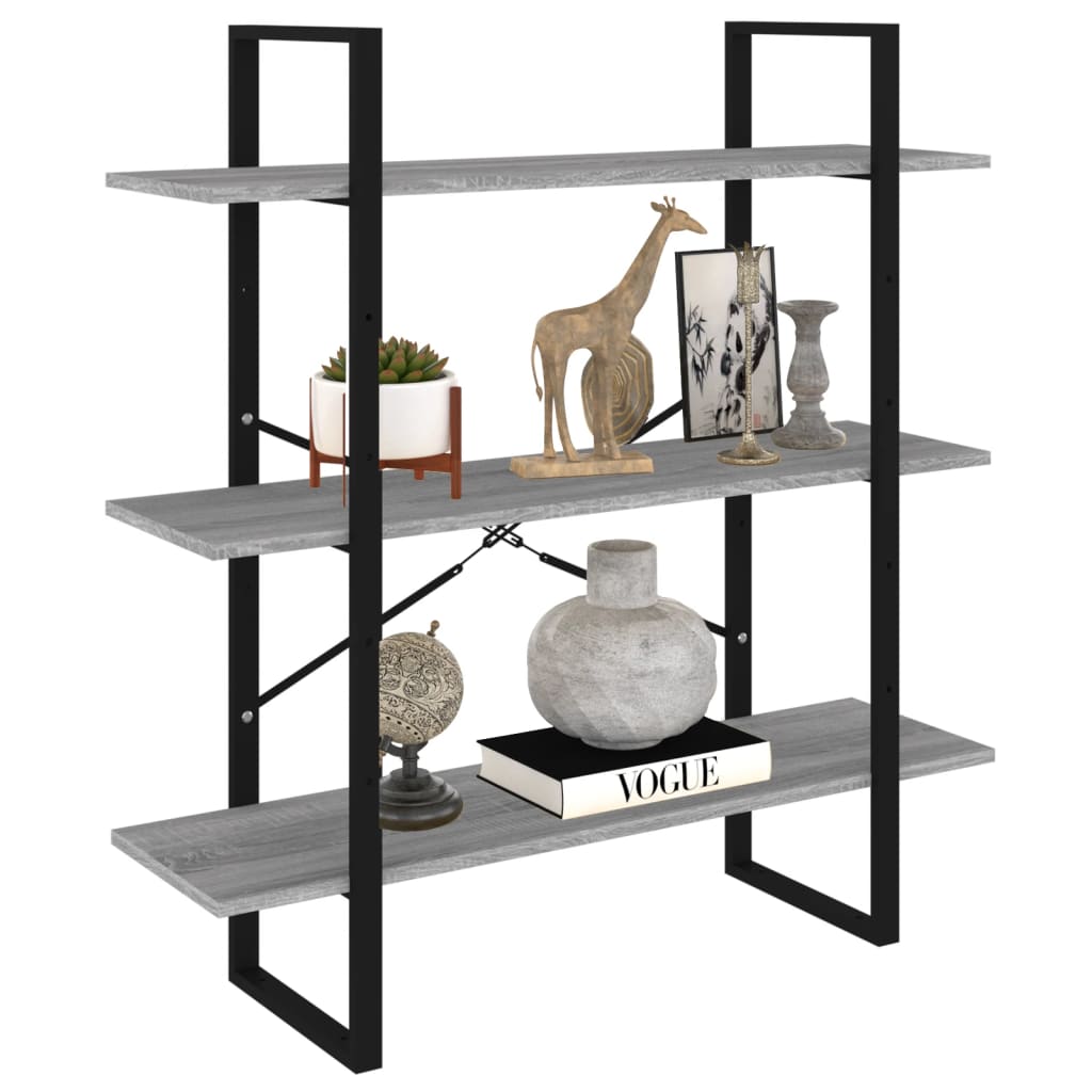 Bücherregal Weiß 100x30x105 cm Holzwerkstoff