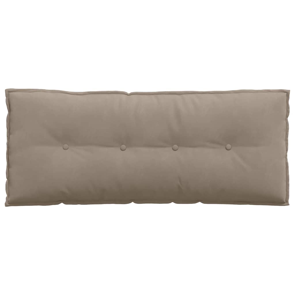 Rückenkissen Taupe 50 x 45 cm Mikrofaserstoff
