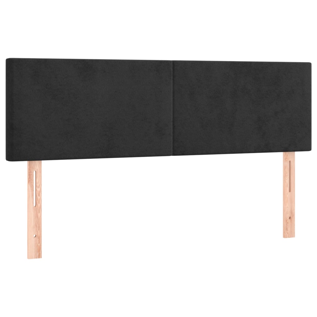 Kopfteil Hellgrau 80x5x118/128 cm Samt