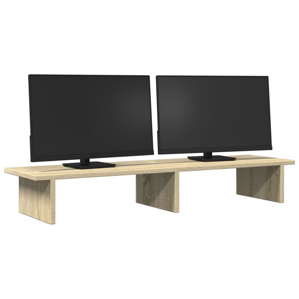 Monitor Halterung Schwarze Eiche 100 x 27 x 15 cm Holzwerkstoff