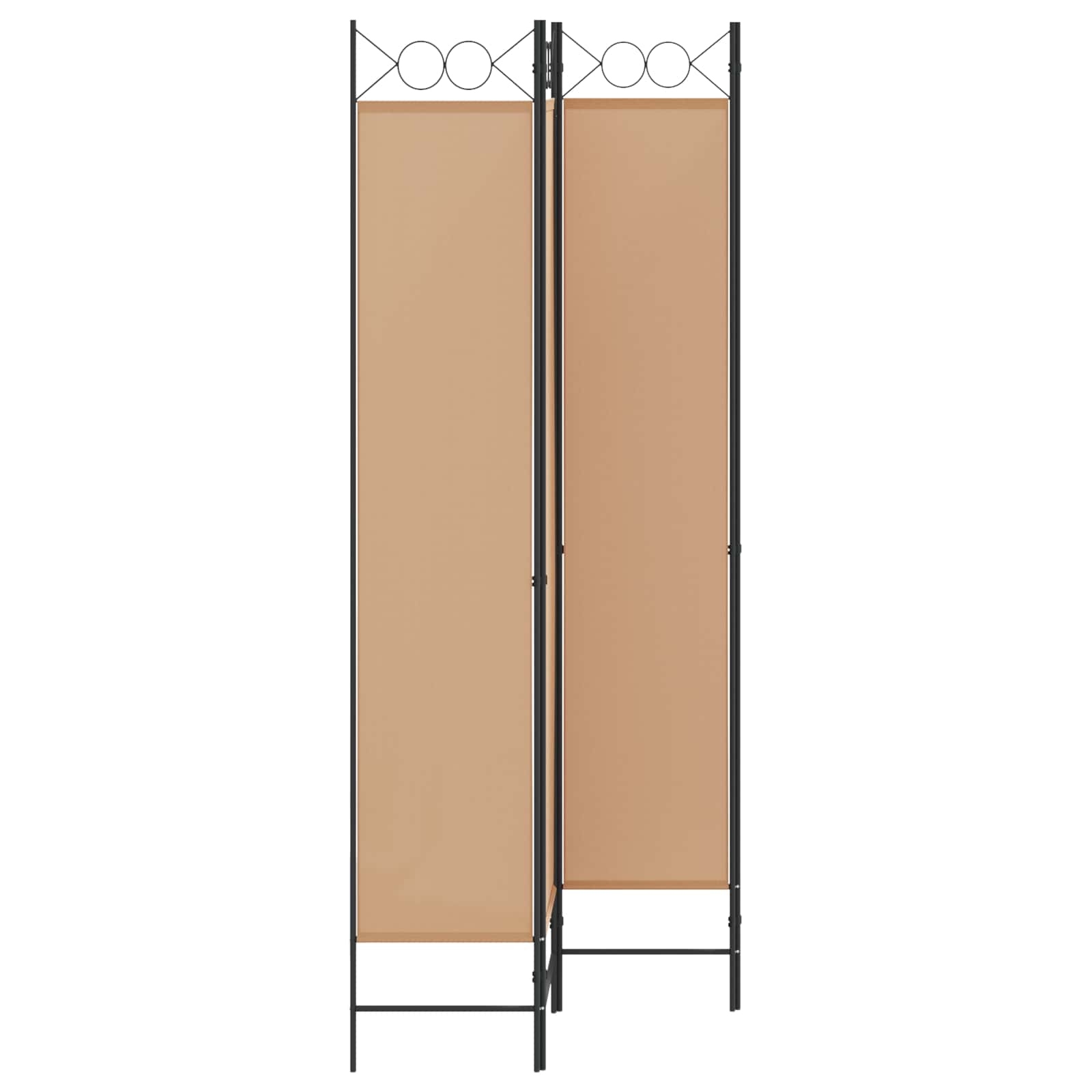 3-teiliger Raumteiler Beige 120 x 200 cm Stoff