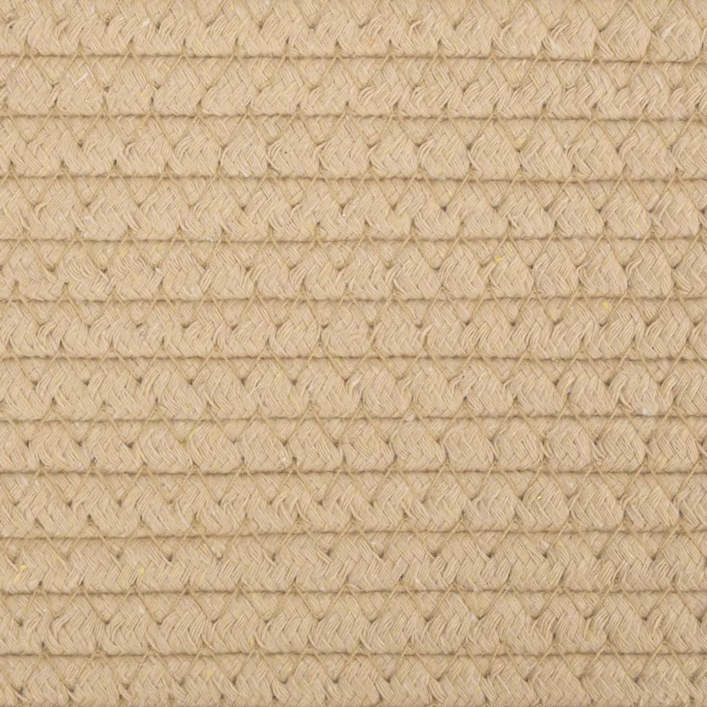 Wäschekorb Grau und Weiß Ø55x36 cm Baumwolle