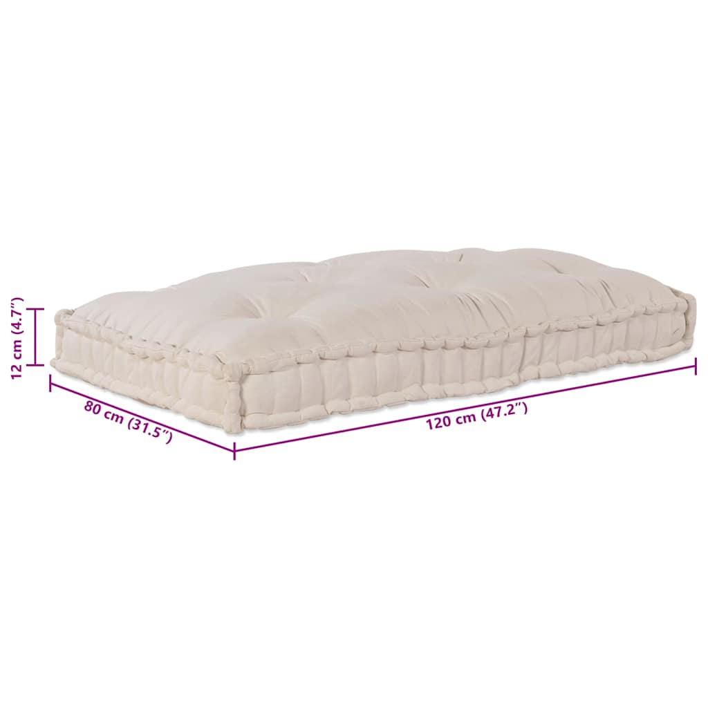 Palettensofa-Auflage Mehrfarbig Stoff Patchwork