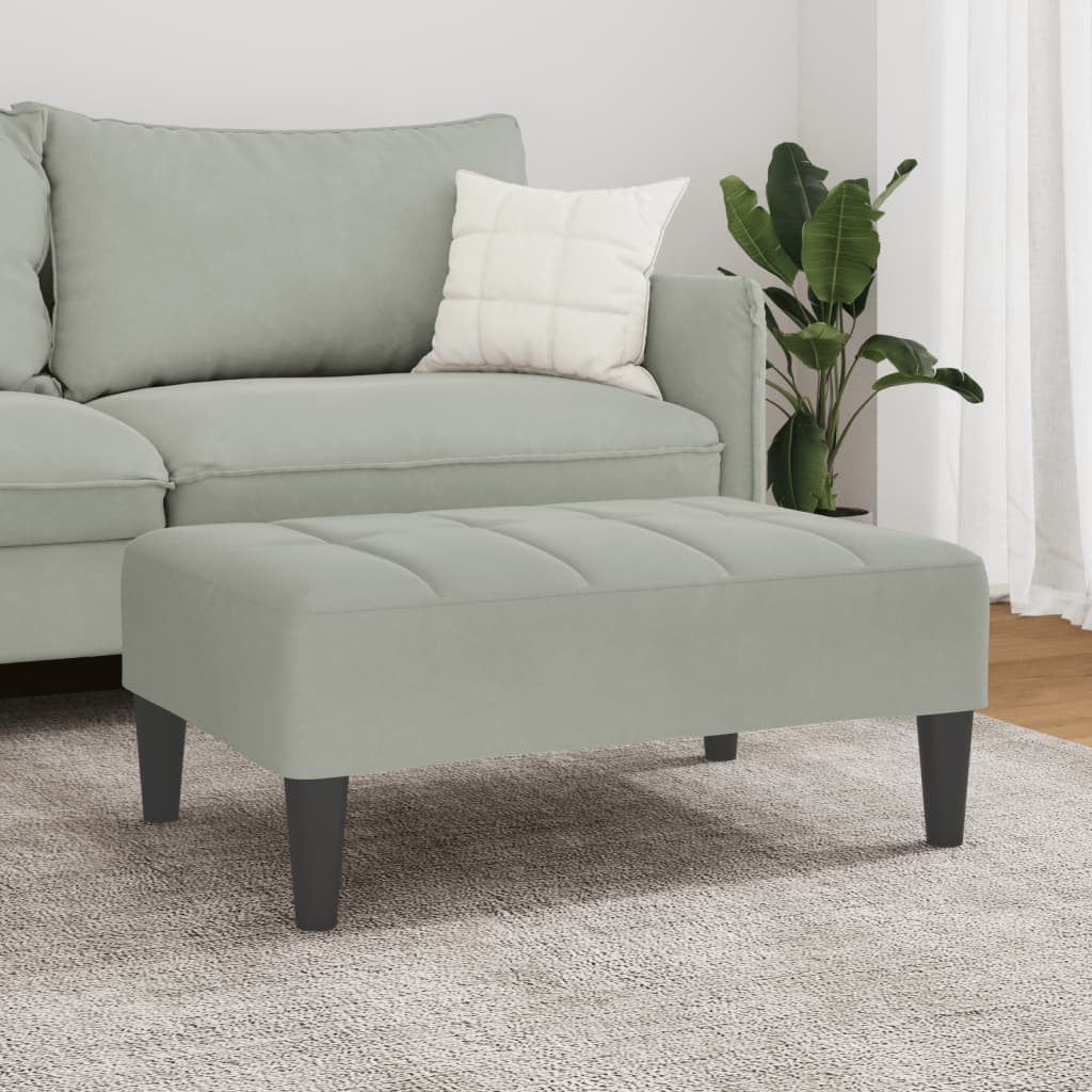 Fußhocker Blau 77x55x31 cm Samt