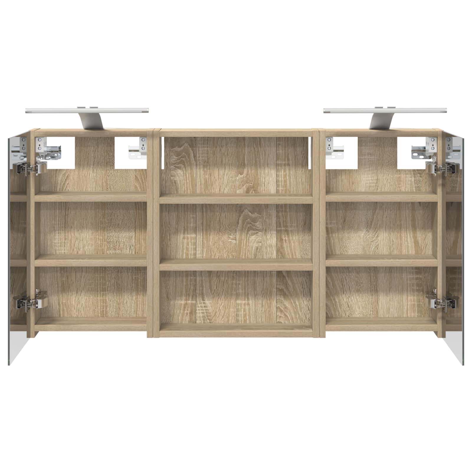 Badezimmerschrank-Set 3 pcs 80 x 10,5 x 50 cm Holzwerkstoff