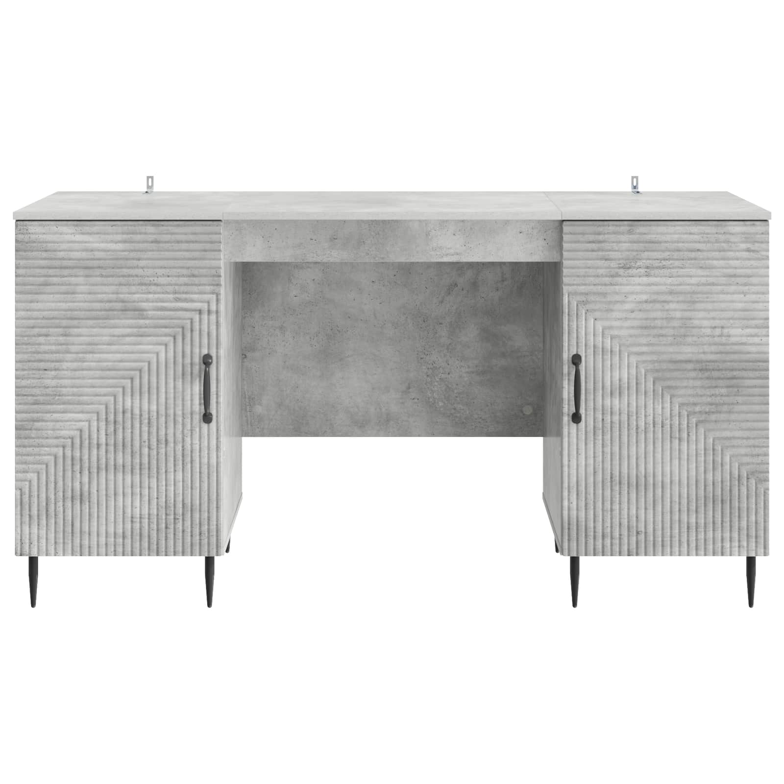 Schreibtisch mit Regal Schwarz 142,5 x 50 x 75 cm Holzwerkstoff