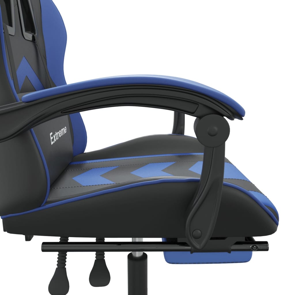 Gaming-Stuhl Drehbar Schwarz und Rot Kunstleder