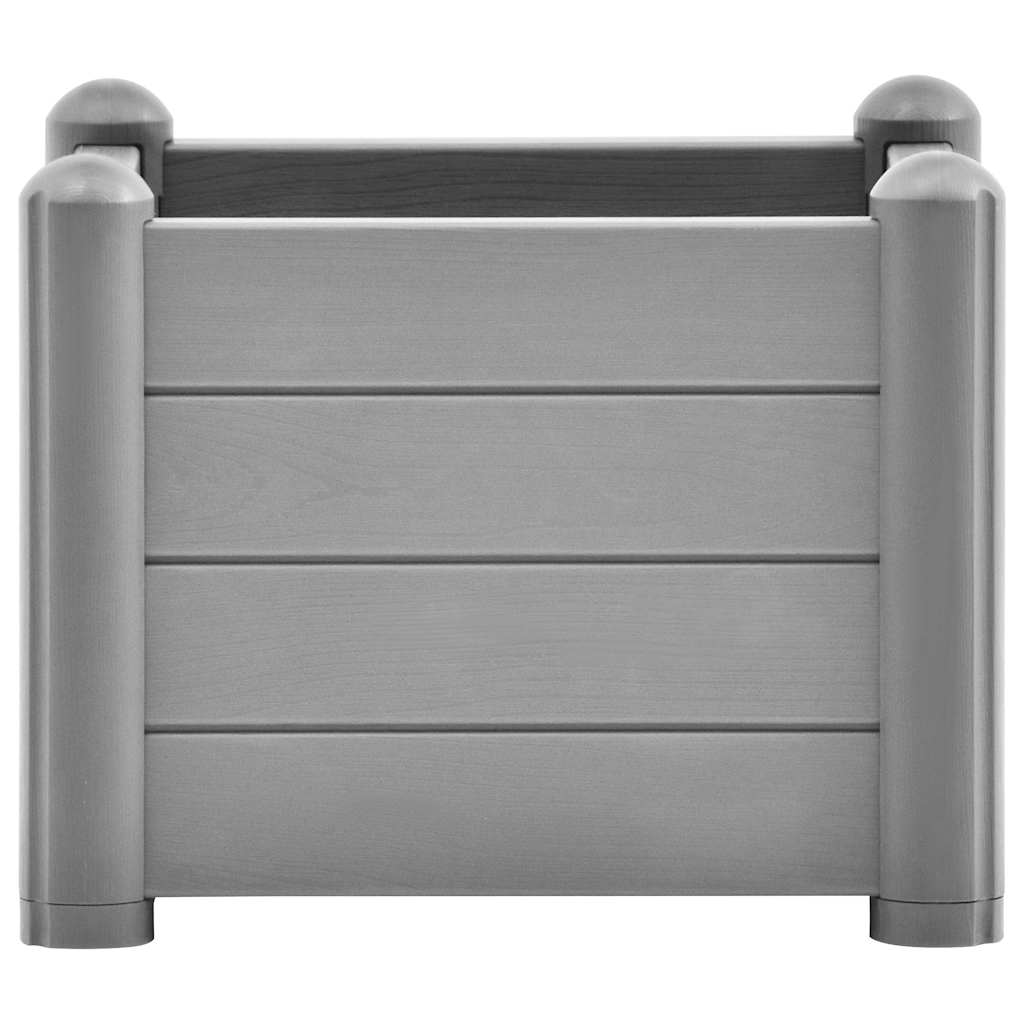 Garten-Hochbeet PP Weiß 43x43x35 cm