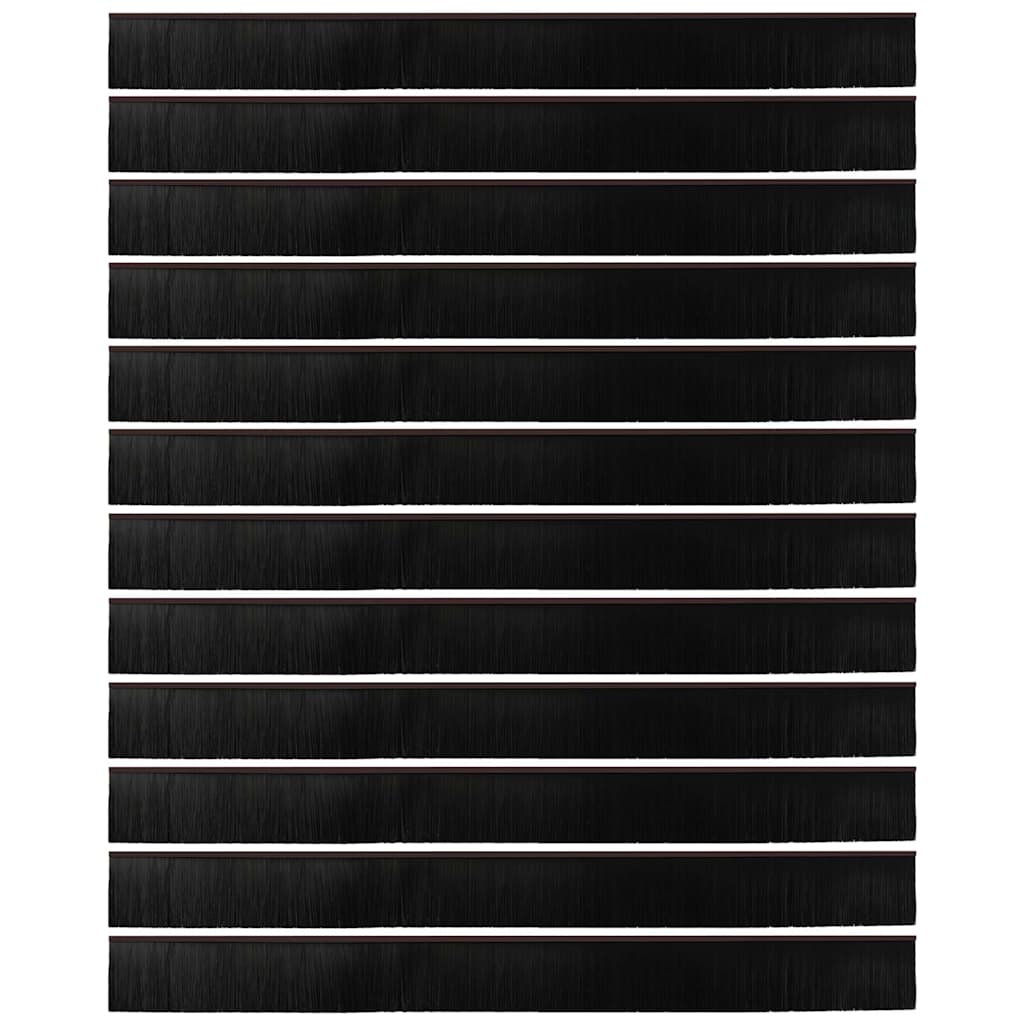 Aufsteck Türbürstendichtungen 2 pcs Braun 100 cm