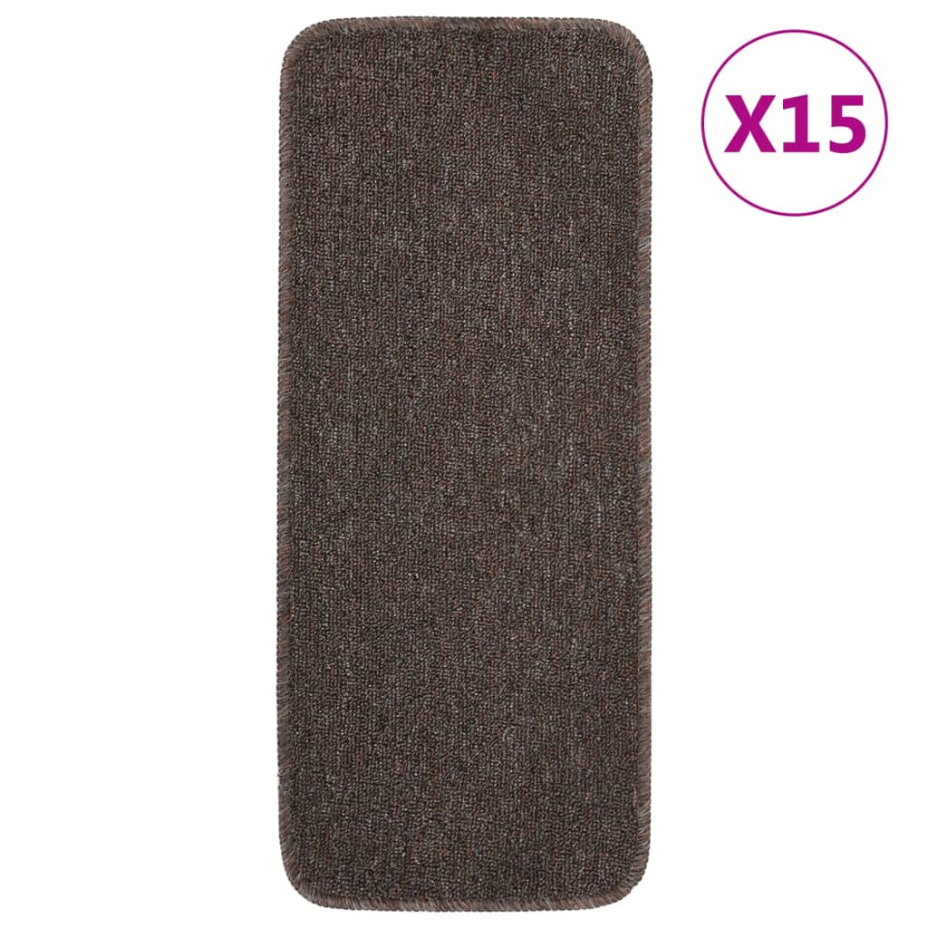 Antirutsch Stufenmatten 15 Stk. 60x25 cm Anthrazit Rechteckig