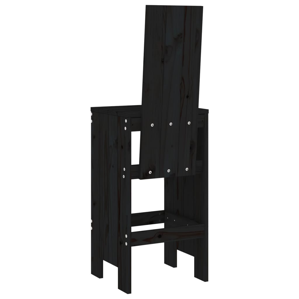 Barhocker 2 Stk. 40x42x120 cm Massivholz Kiefer