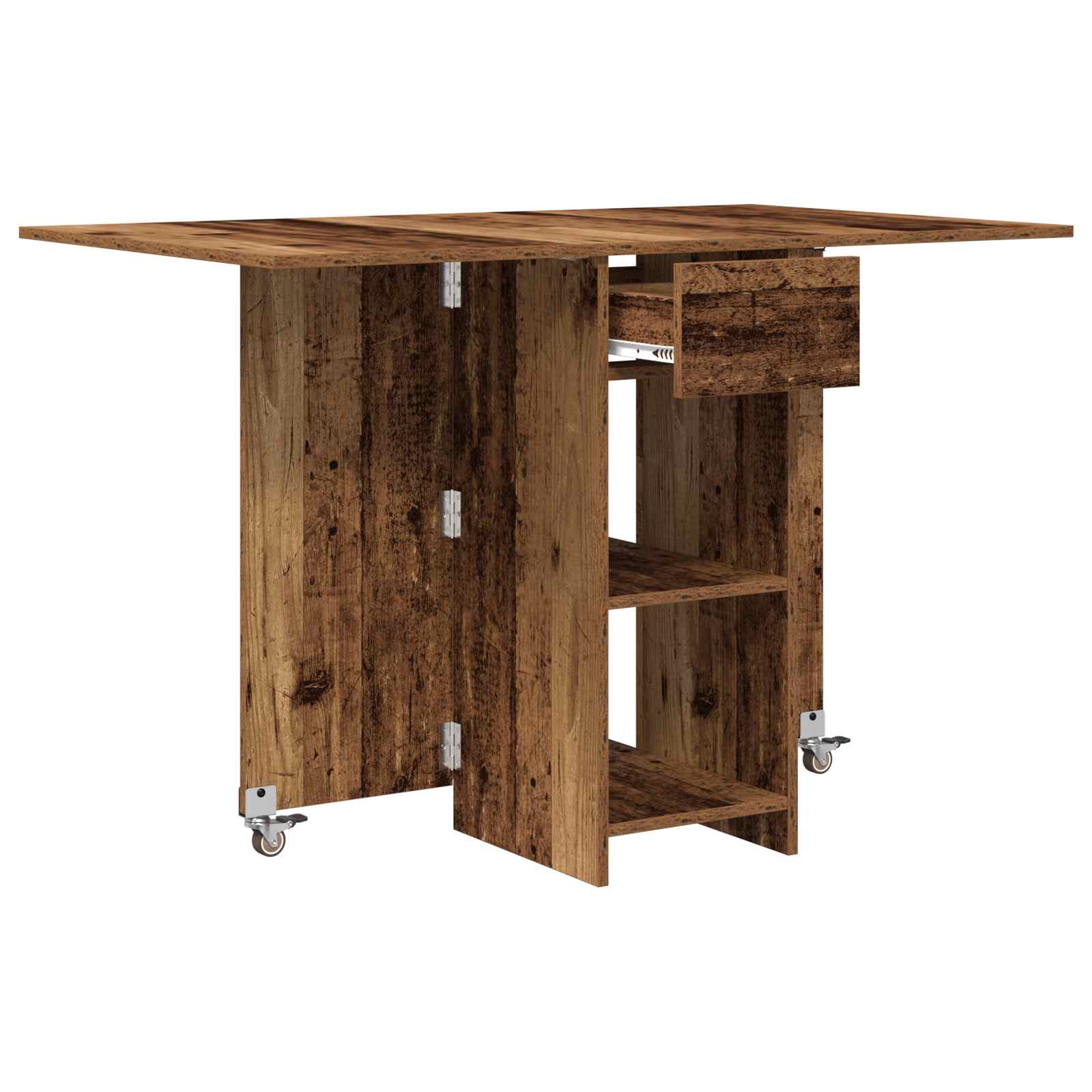 Esstisch 115 x 70 x 75 cm Holzwerkstoff Weiß Rechtwinklig