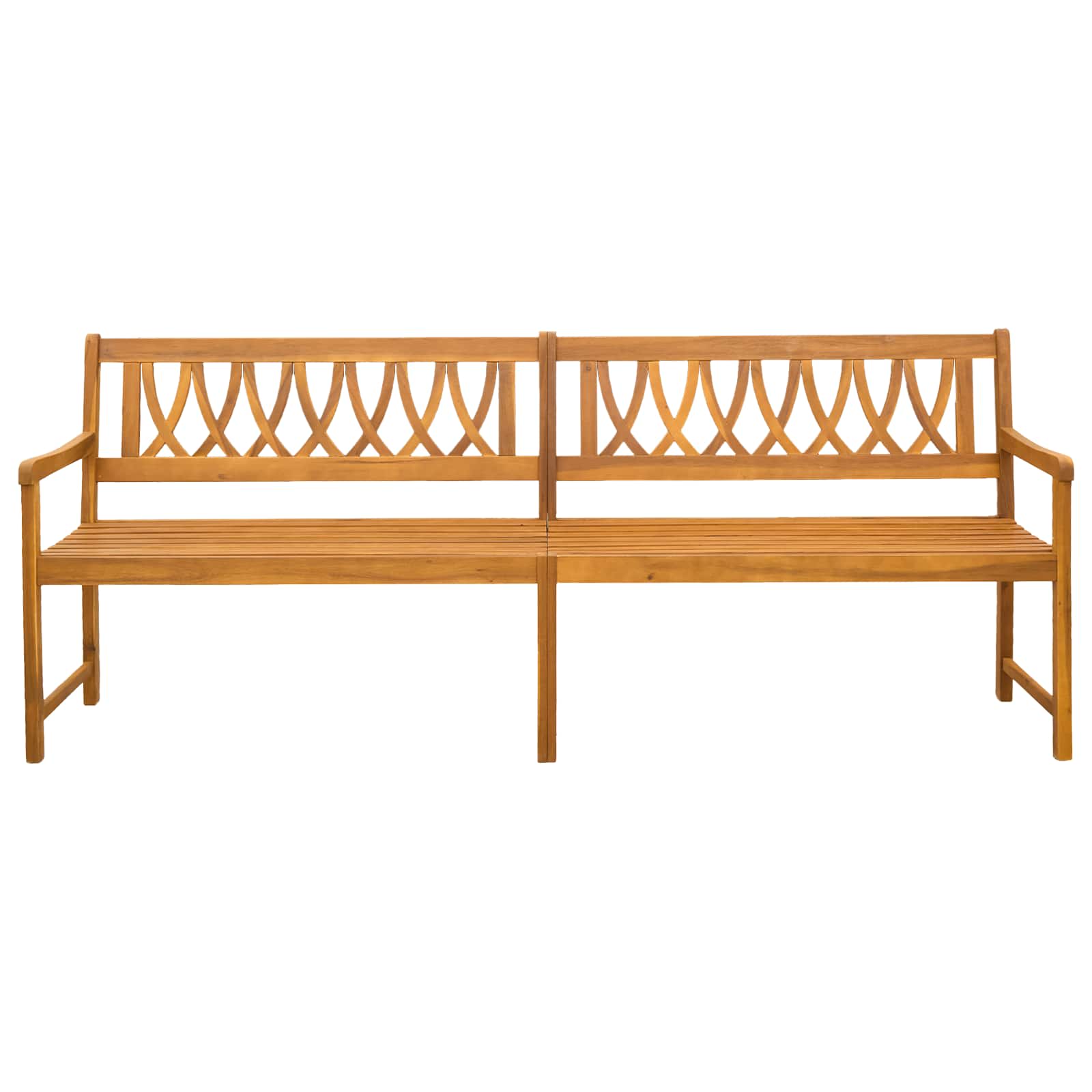 Bank Outdoor Natur 110 x 56 x 90 cm Massivholz Akazie