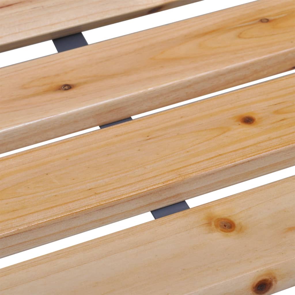 Doppel-Gartenbank 225 cm Massivholz Tanne