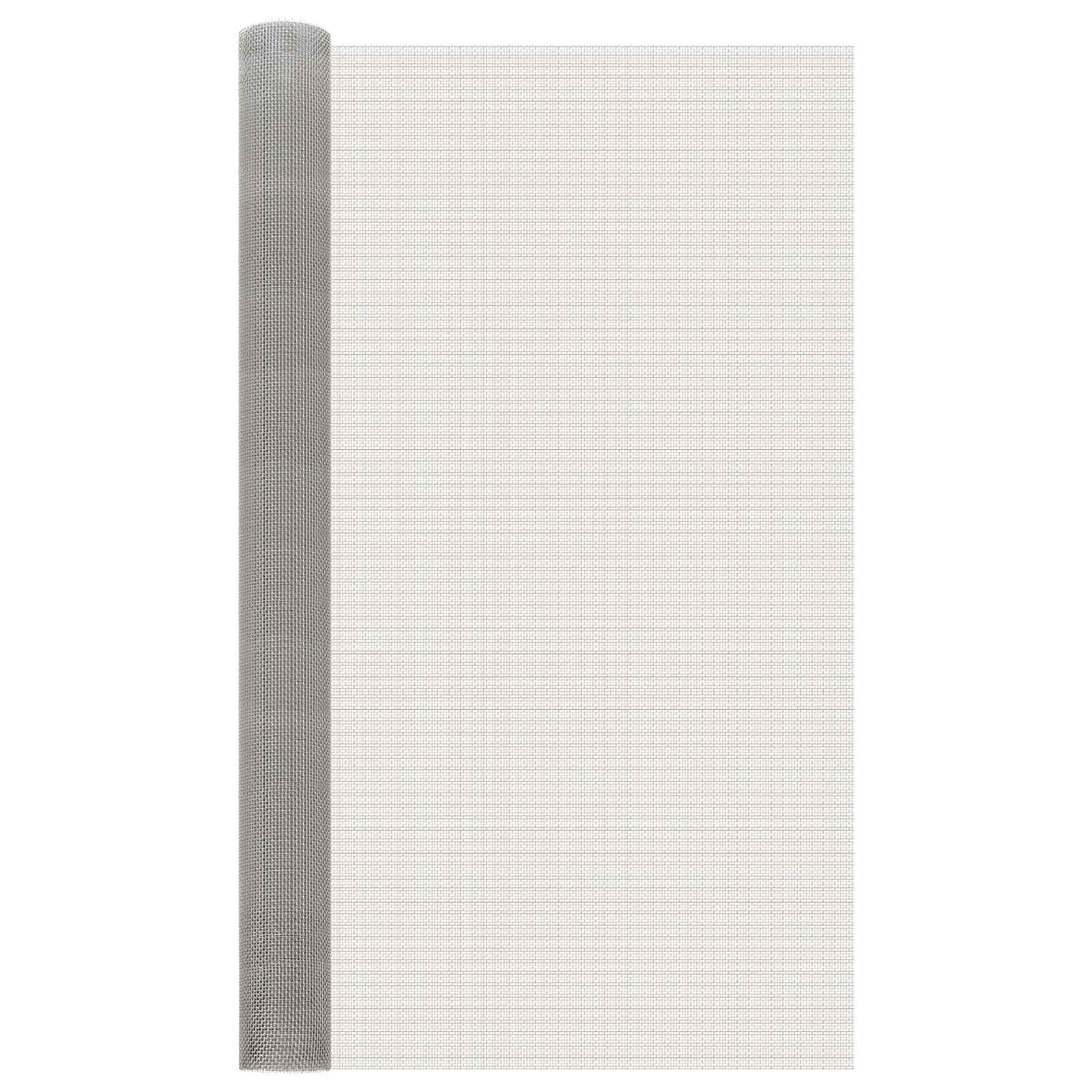 Mesh Bildschirm 20 x 500 cm 20 Mesh Edelstahl 201 Silber