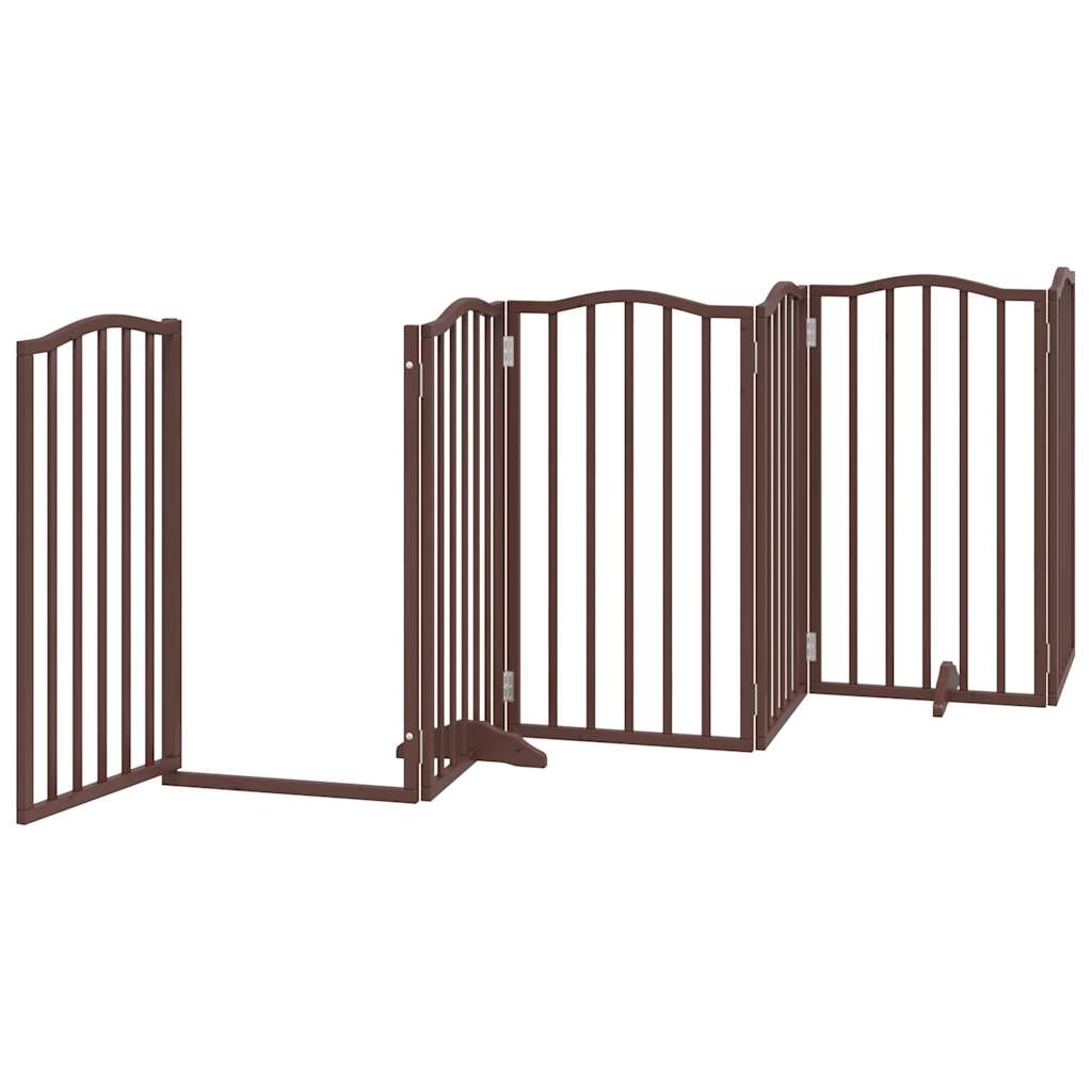 3-tlg. Hundetor Faltbar 150 cm Pappelholz