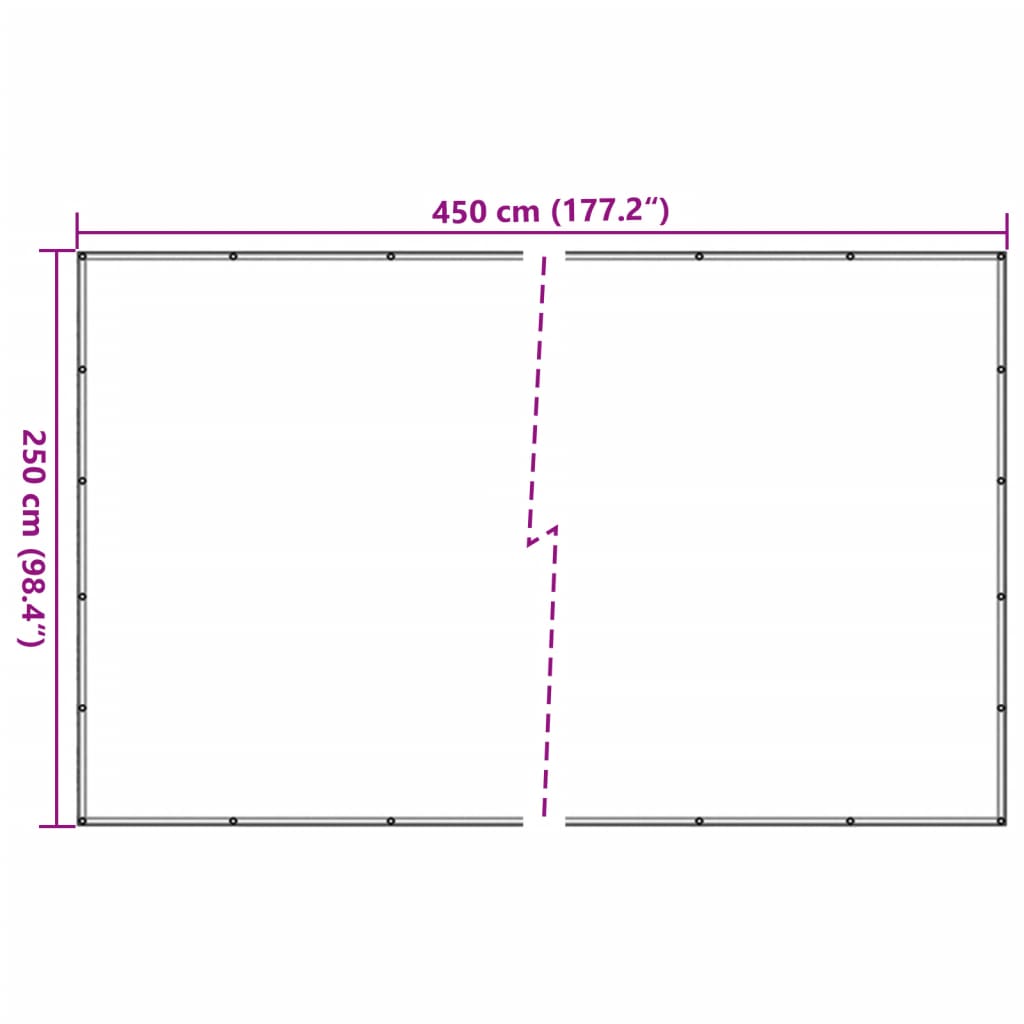 Anhängernetz HDPE 1,5x2,2 m Schwarz