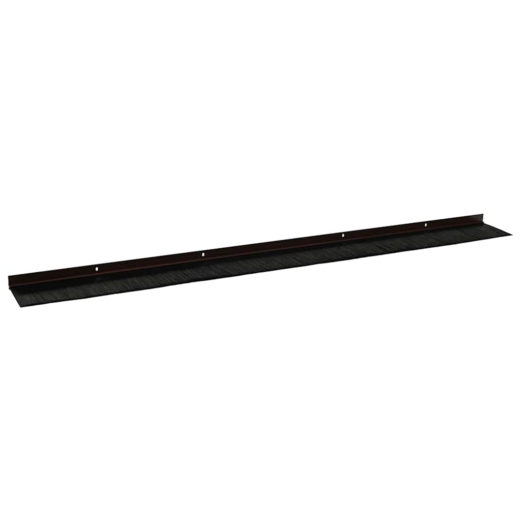 Aufsteck Türbürstendichtungen 2 pcs Braun 100 cm