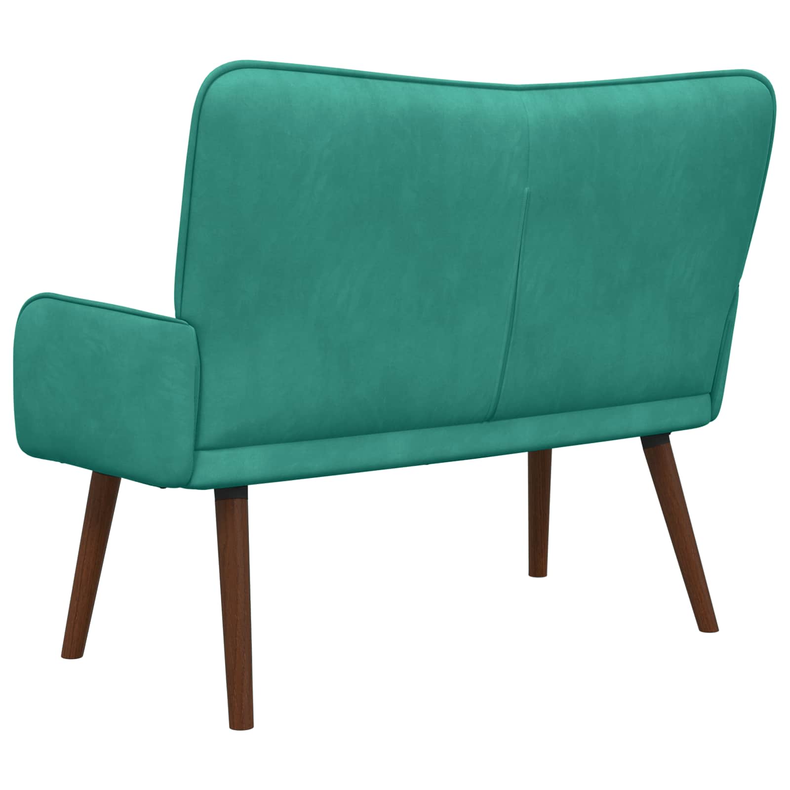 2-Sitzer Sofa Hellgrau 115 x 61 x 87 cm Samt (V)