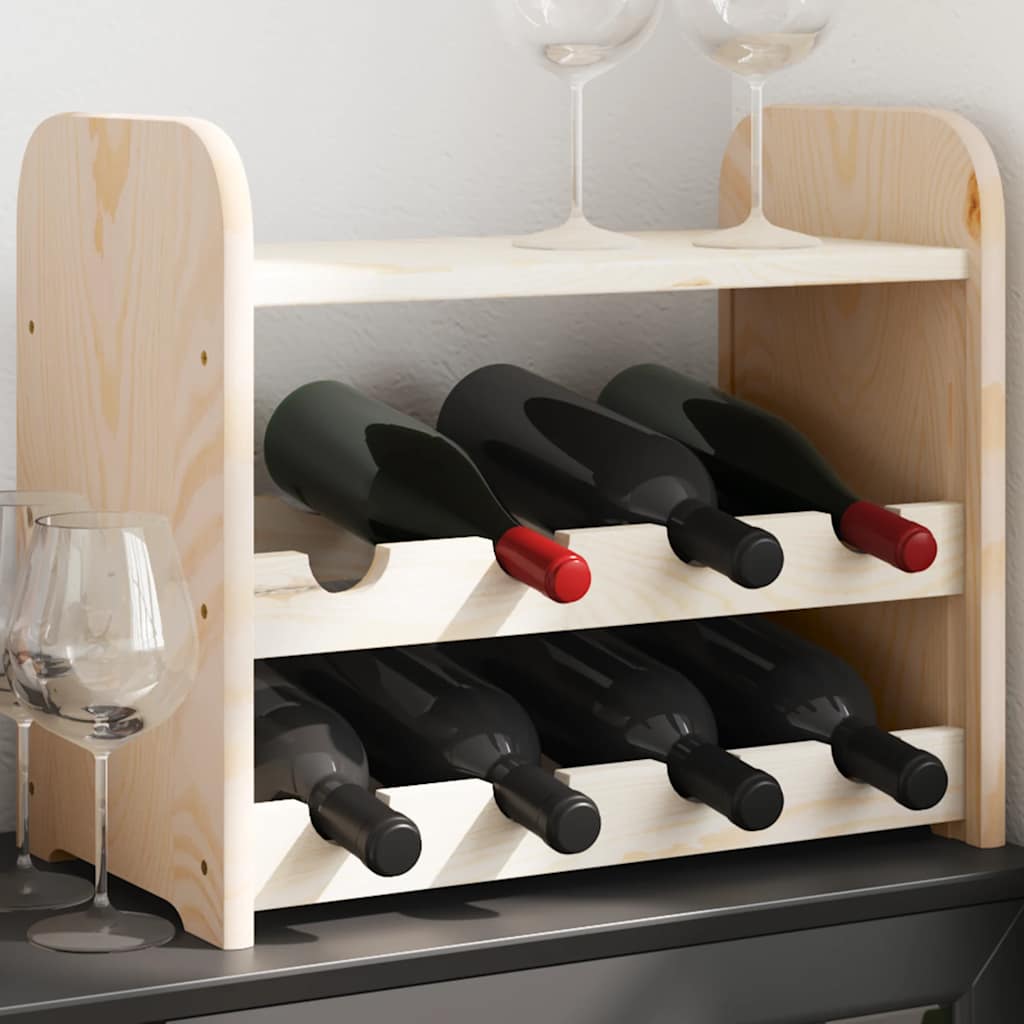 Weinregal 33x25x37 cm Massivholz Kiefer