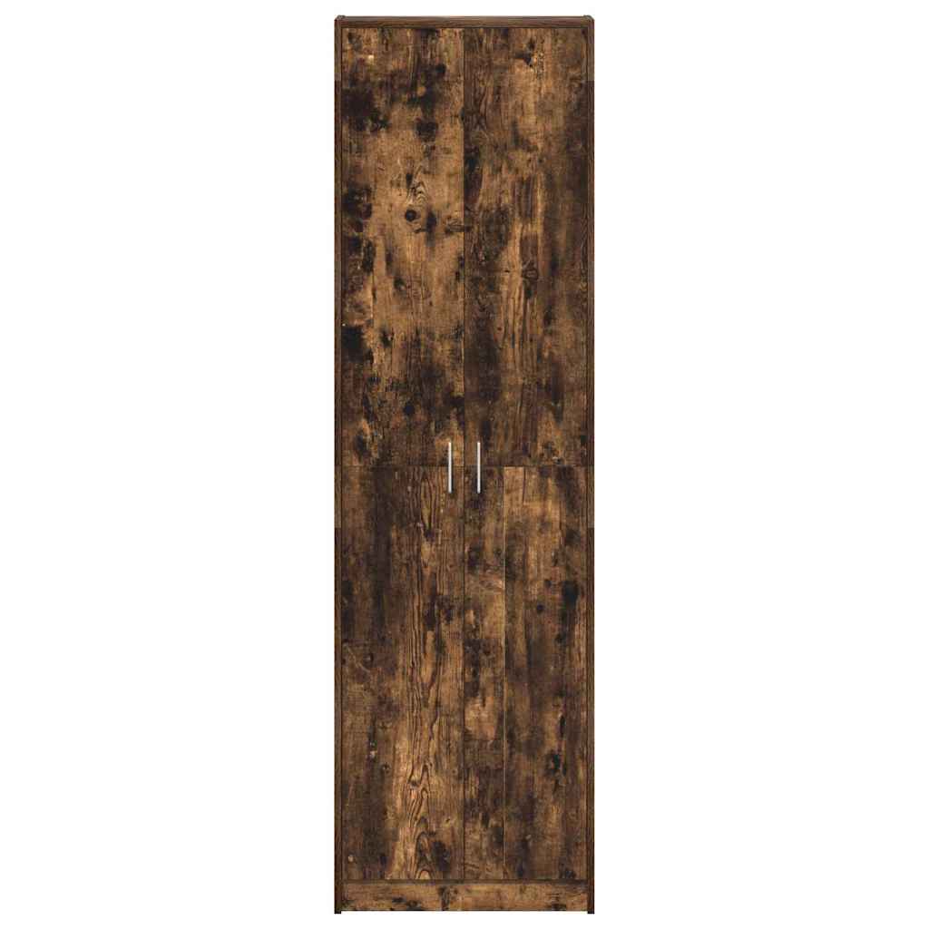 Kleiderschrank mit Regal Schwarz Eichen-Optik 55 x 25 x 189 cm