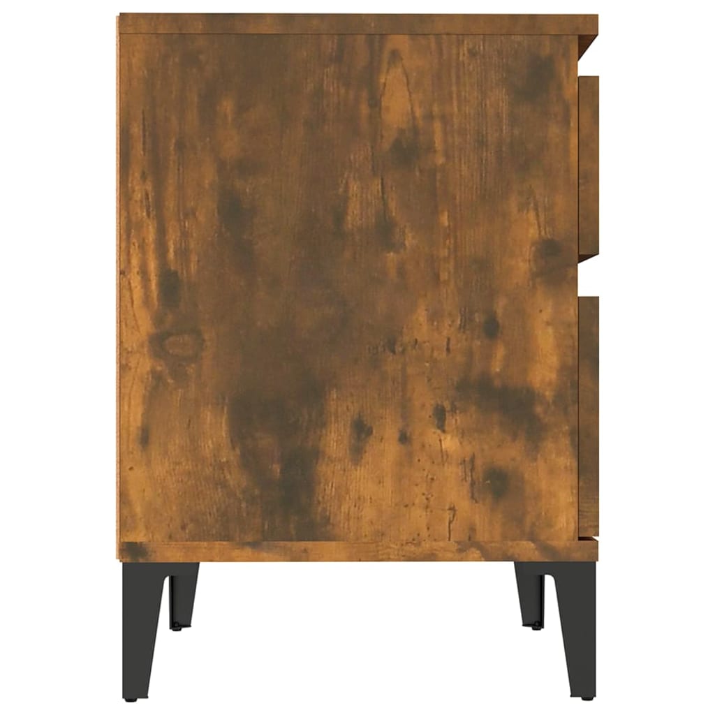 Nachttisch Weiß 40x35x50 cm