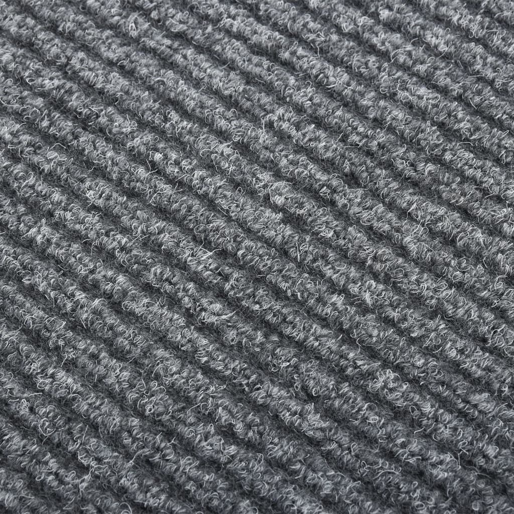 Teppichläufer Grau 80 x 150 cm Stoff