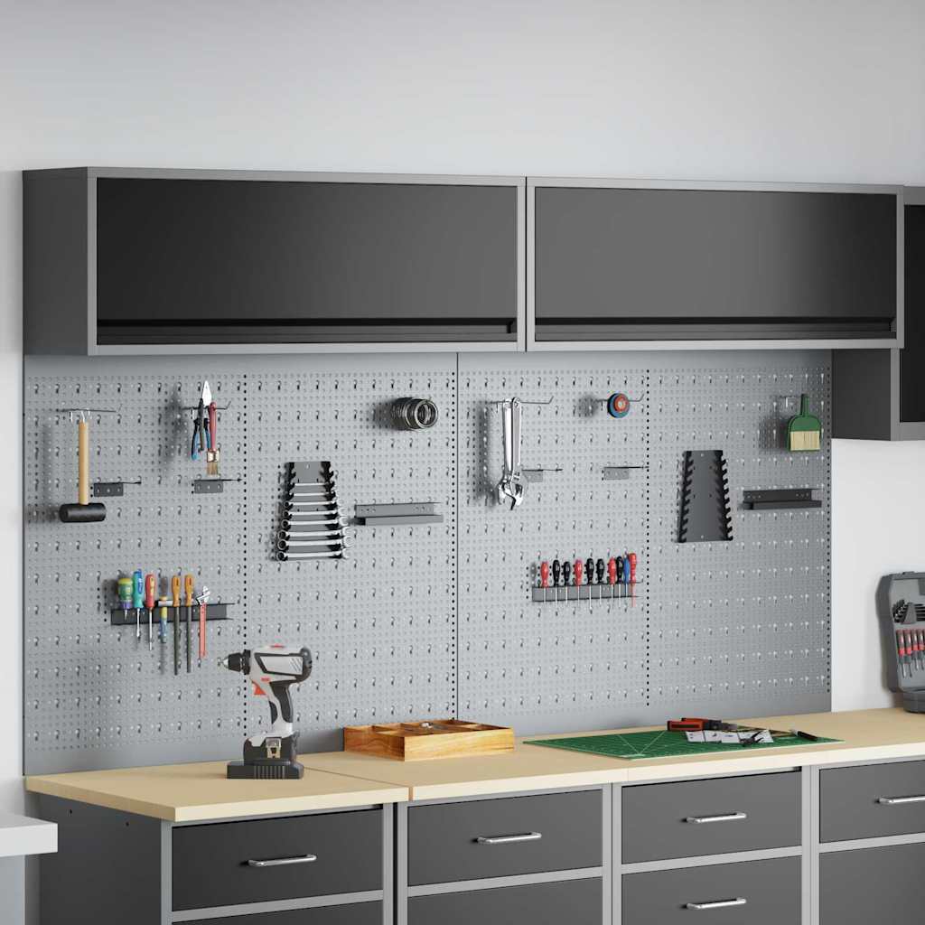 Werkzeugschrank-Set 3 pcs Schwarz Pulverbeschichteter Stahl