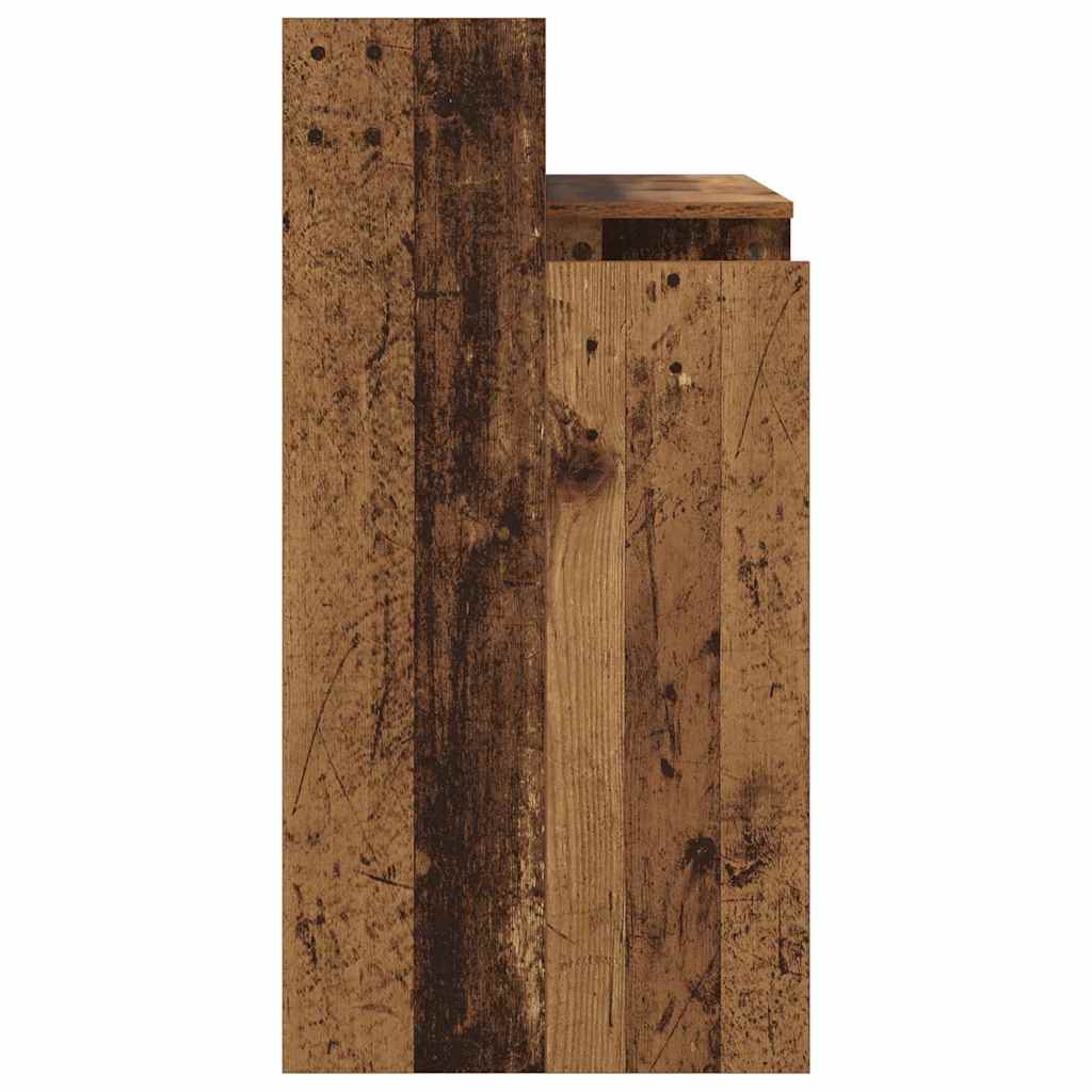 Schreibtisch mit LEDs Weiß 97x45x90 cm Holzwerkstoff