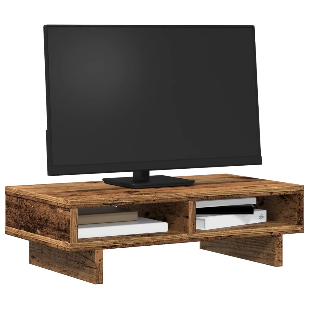 Monitor Halterung Schwarz 100 x 27 x 15 cm Holzwerkstoff