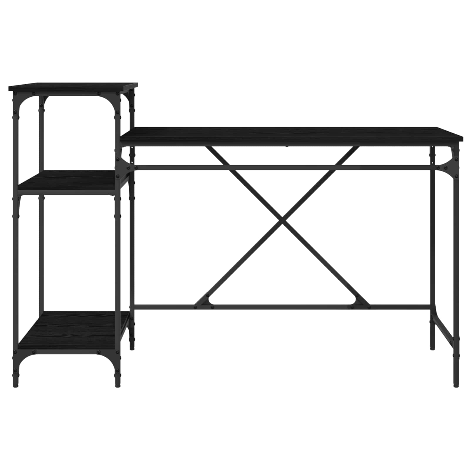 Schreibtisch mit Regal Sonoma-Eiche 135x50x90 cm Holzwerkstoff