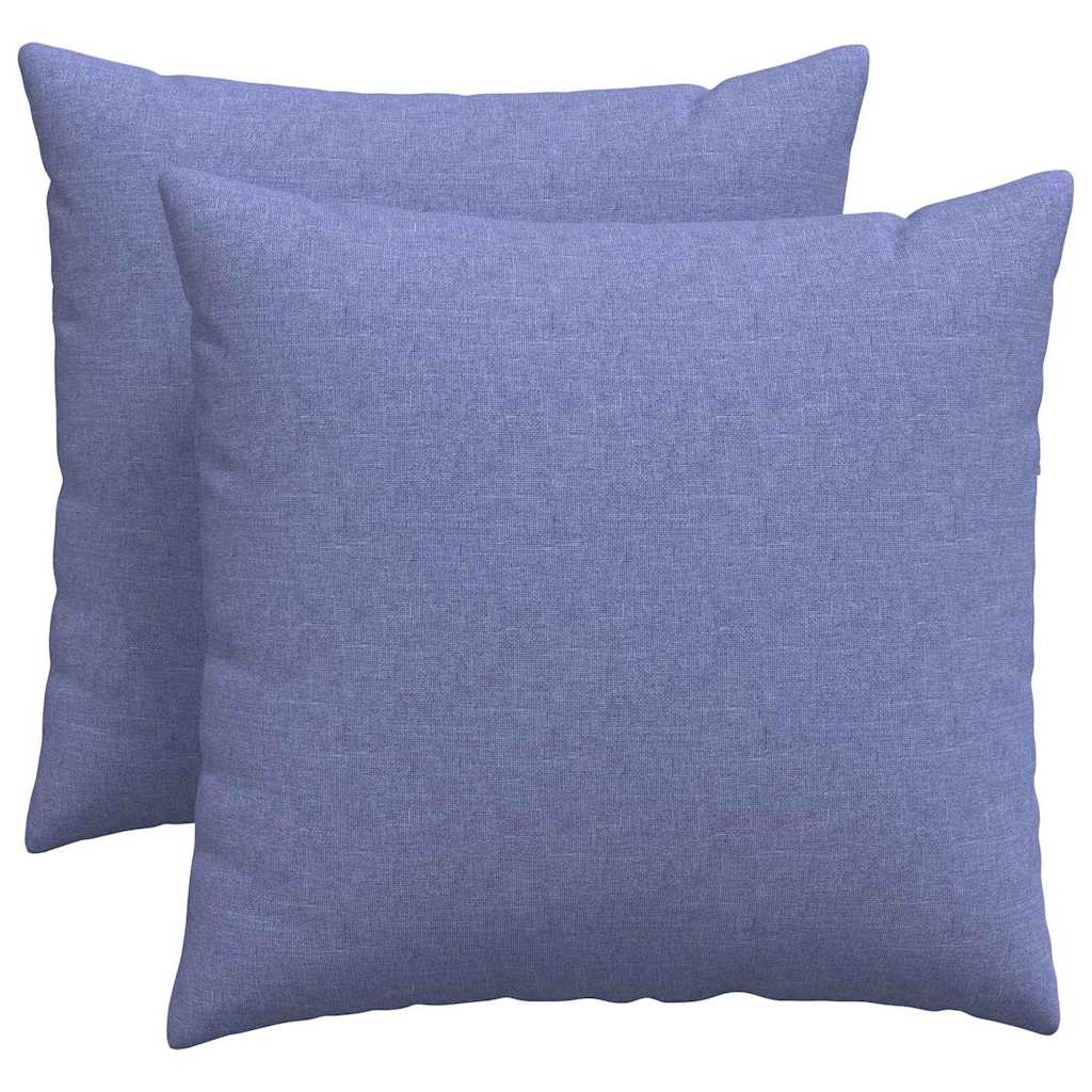 Sofakissen 2 pcs Hellgrau 50 x 30 cm Stoff