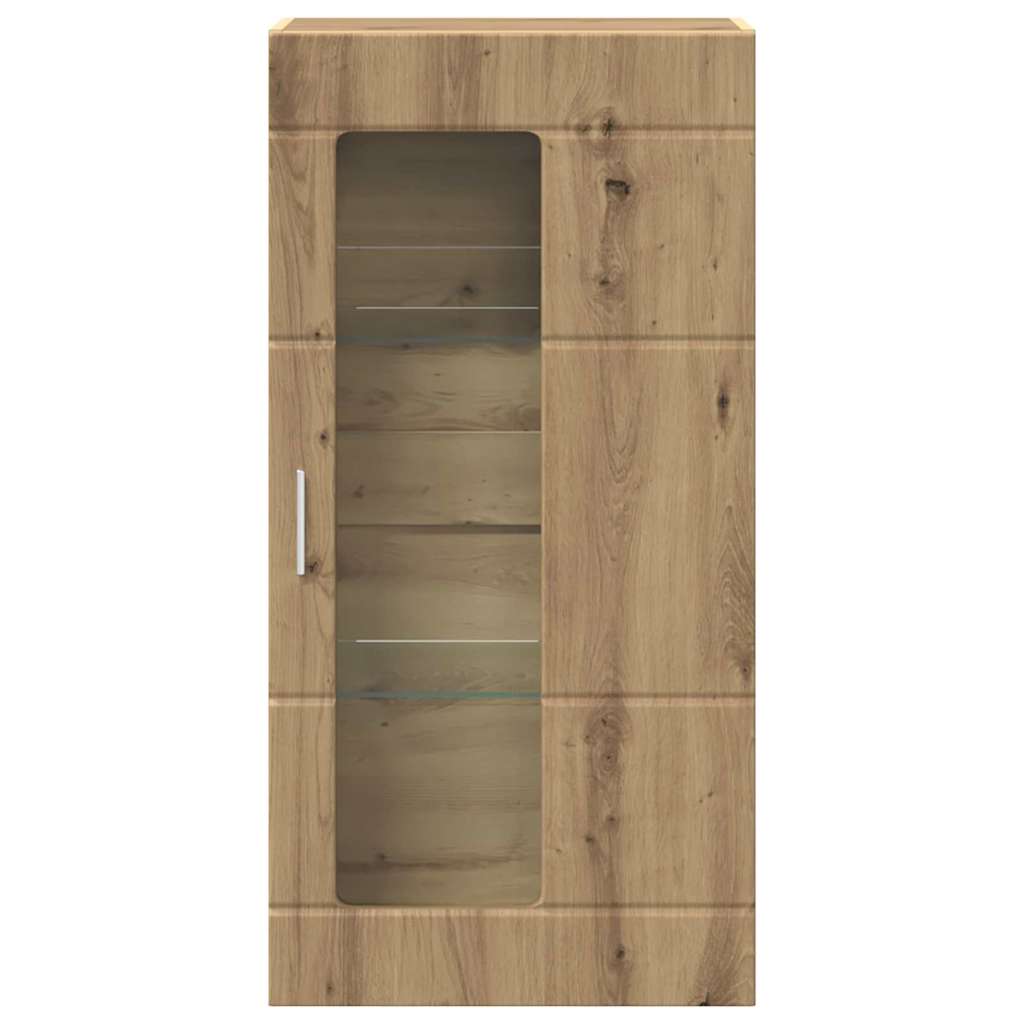 Highboard mit Regal FLORIN Weiß 60 x 35 x 182 cm Holzwerkstoff