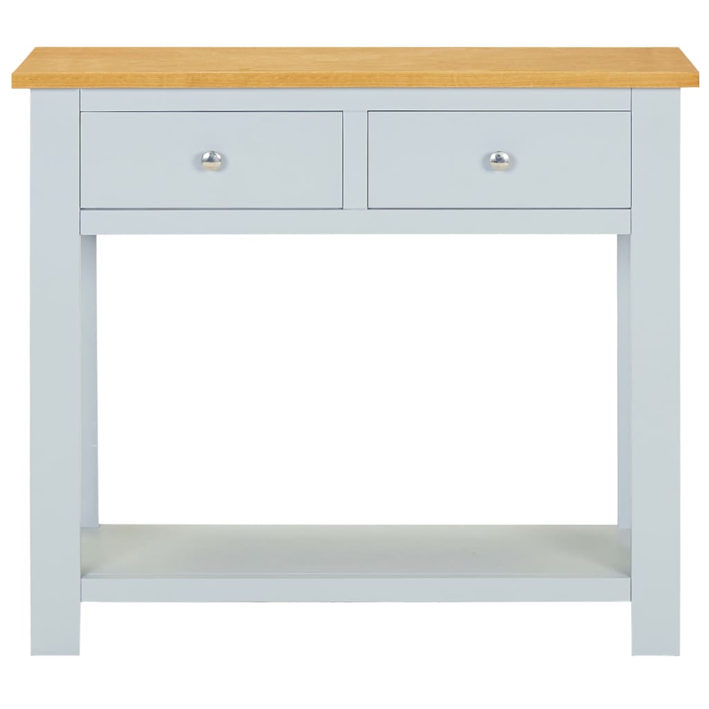 Konsolentisch 118x35x77 cm Massivholz Eiche