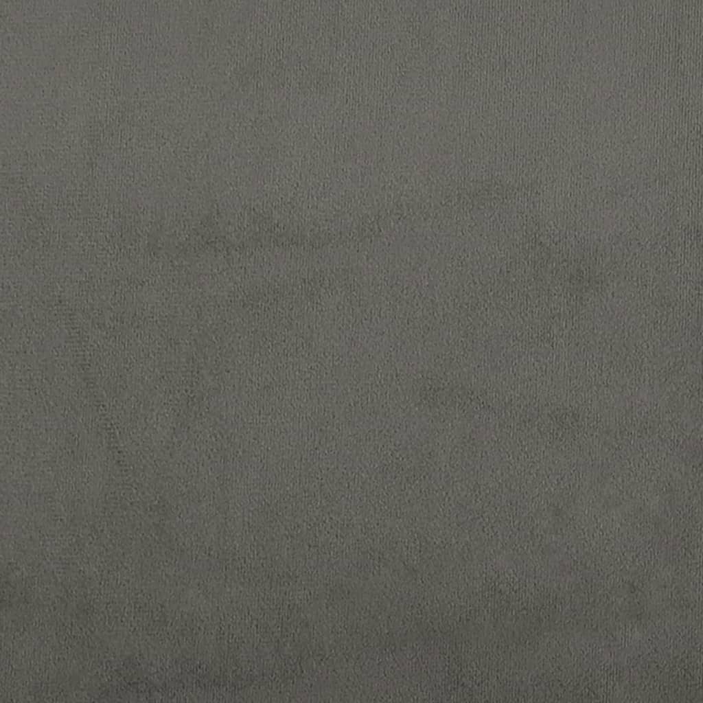 Kopfteil Hellgrau 80x5x118/128 cm Samt