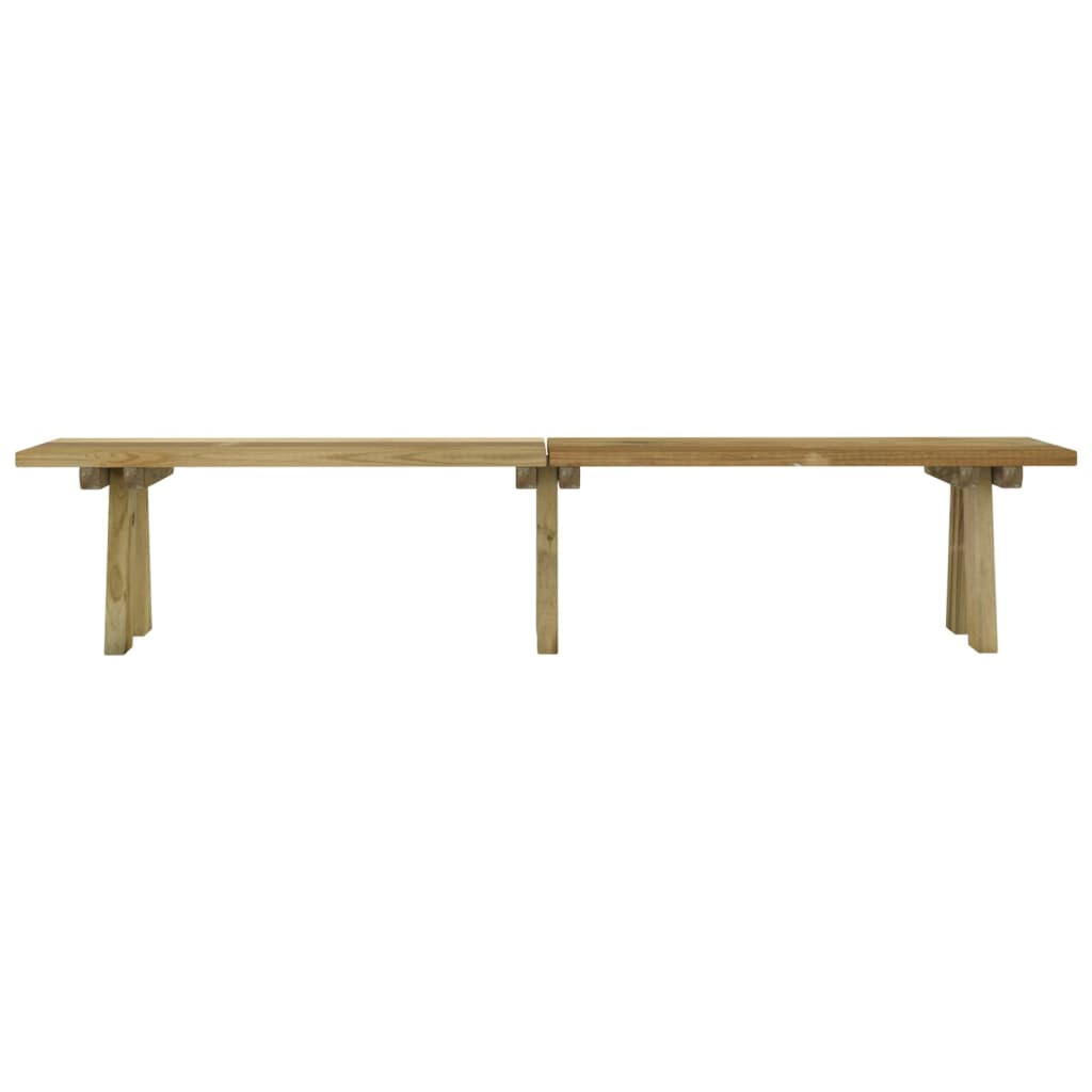 Gartenbank 110 cm Massivholz Kiefer Imprägniert