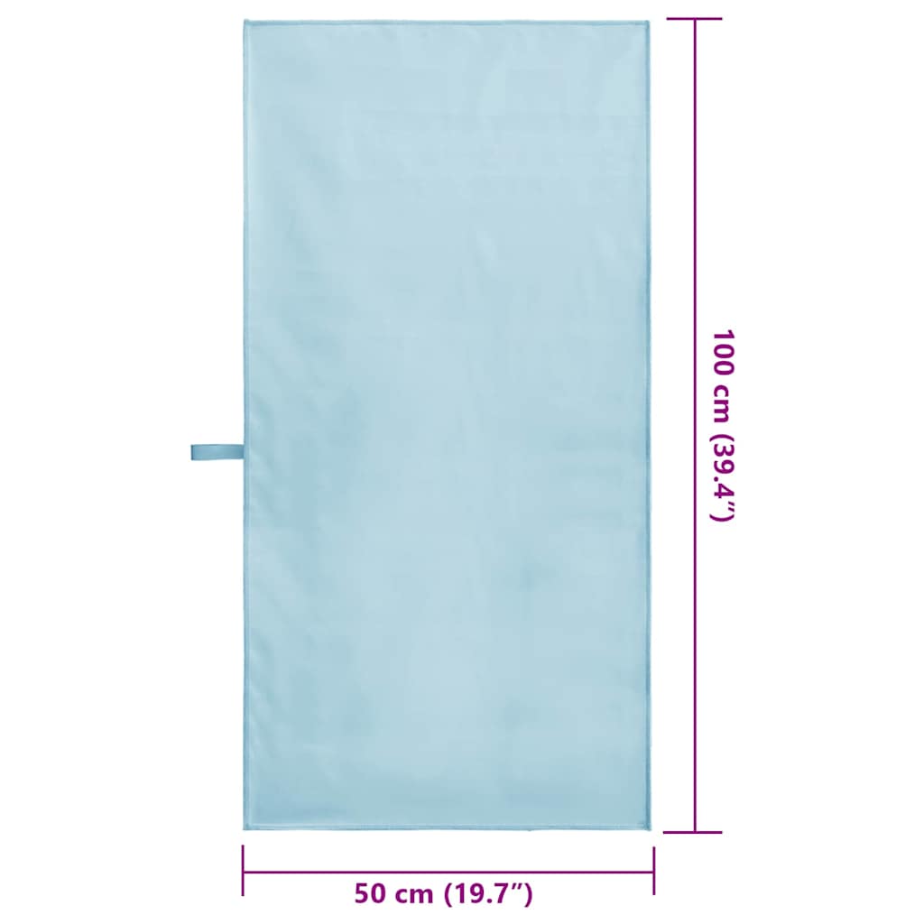 Sporthandtücher 2 pcs Schwarz 50 x 30 cm Polyester und Polyamid