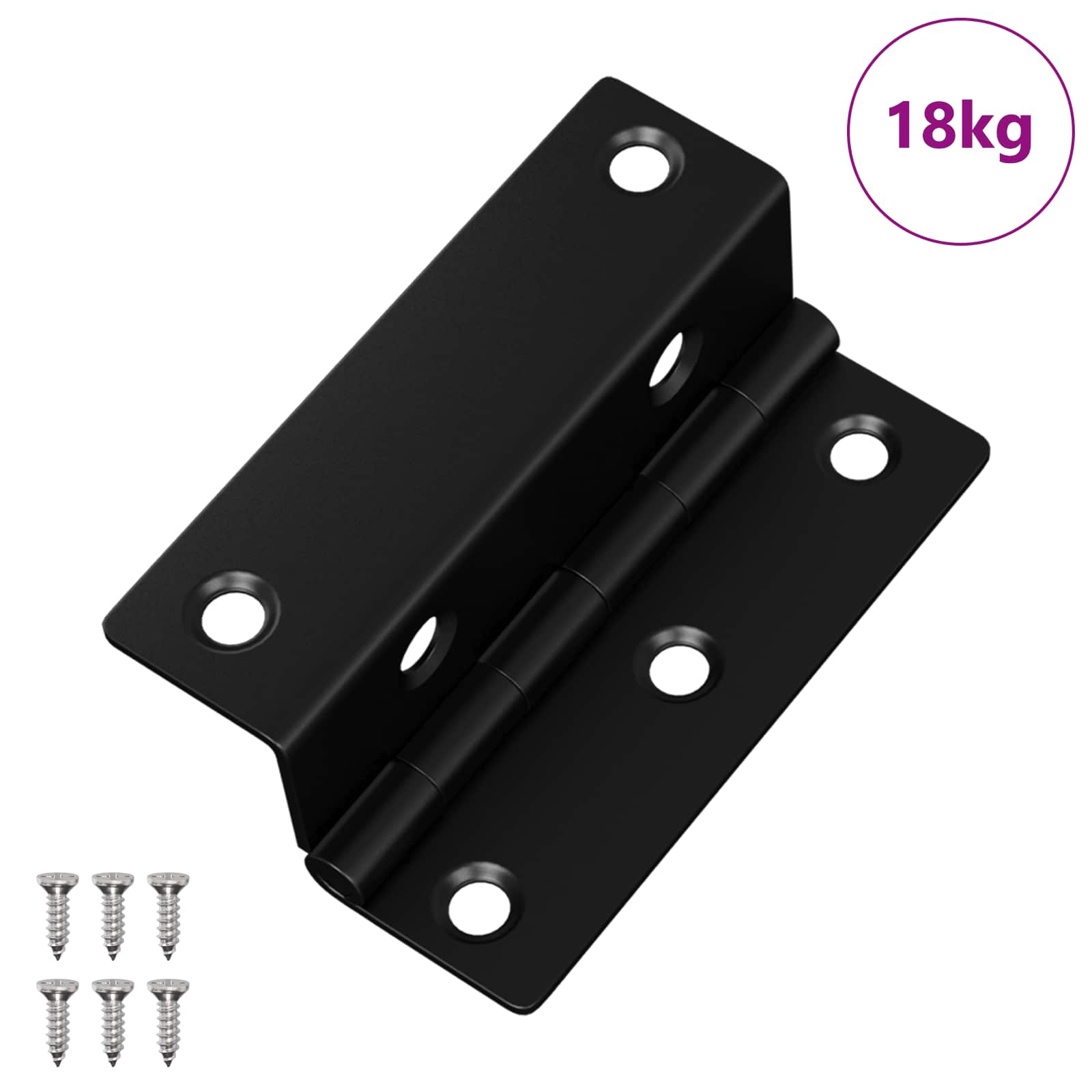 Scharnier 537 pcs Schwarz 38 x 17 x 60 mm Eisen