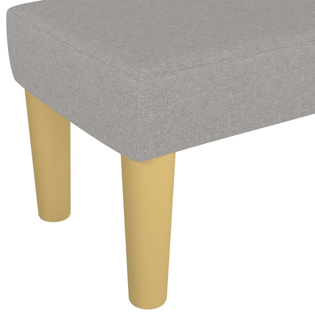 Sitzbank Hellgrau 70x30x30 cm Stoff